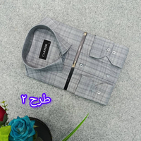 پیراهن مردانه طرحدار استین بلند سایز M تا 2XL | پیراهن کلاسیک مردانه طرحدار در 5 طرح | پیراهن مردانه رسمی طرحدار BB1