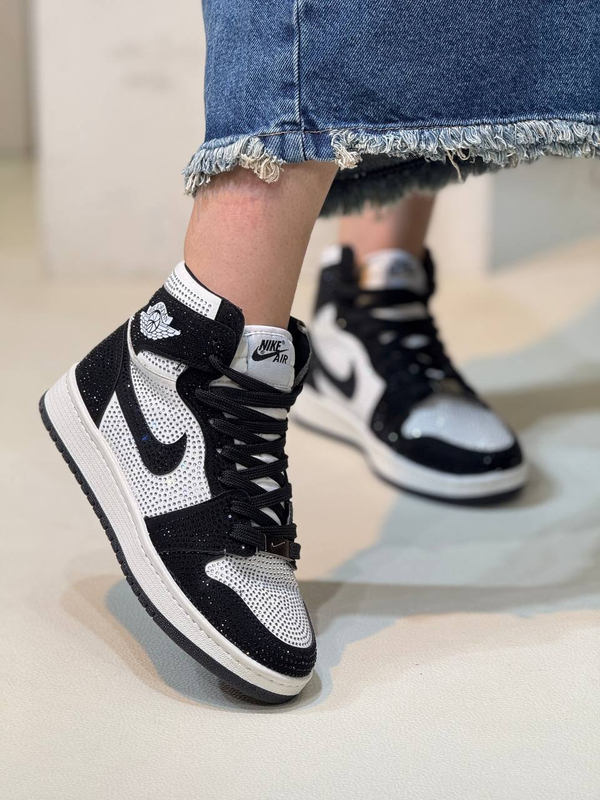 کتونی ونس ساقدار زنانه نایکی جردن 1 فول نگین nike jordan 1 کد 1264