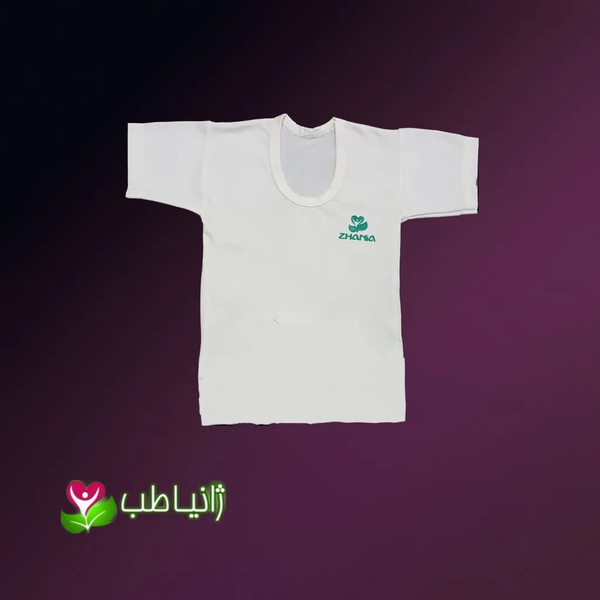خرید زیرپوش نیمه آستین بچه گانه صد در صد نخ پنبه طبیعی سایز 2 