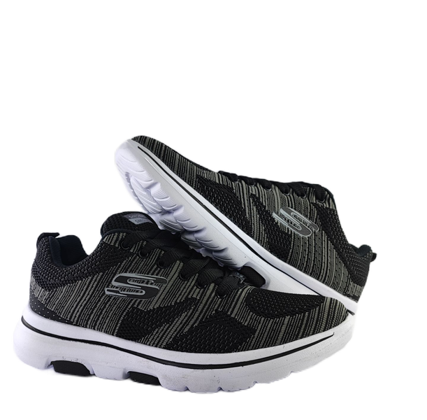 کفش اسپرت و روزمره مردانه برند اسکچرز Skechers رامیرو مشکی طوسی کد 250