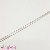زنجیر زنانه استیل مدل ماری رنگ نقره ای 4 میل کد 139
