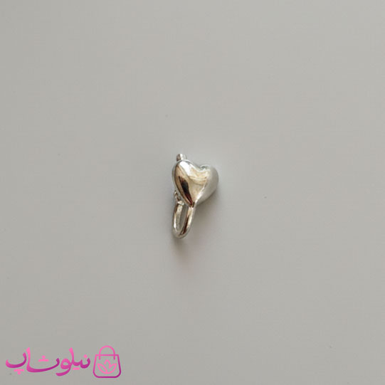 خرید پیرسینگ فیک بینی مدل قلب نقره ای رنگ