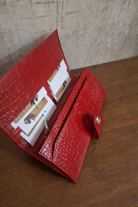 کیفپول زنانه چرم طبیعی red1