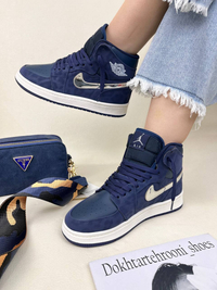 کتونی ونس زنانه نیو ایر جردن وان پانتر 💙 نایک NIKE AIR JORDAN Panter کد 1749دختر طهرونی
