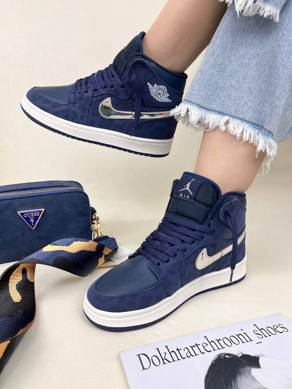 کتونی ونس زنانه نیو ایر جردن وان پانتر 💙 نایک NIKE AIR JORDAN Panter کد 1749دختر طهرونی