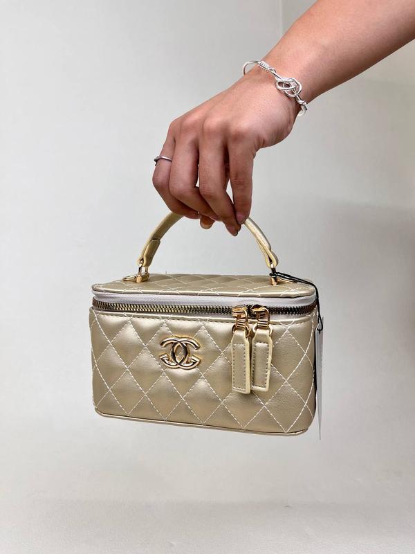 کیف زنانه باکسی دوختی آینه دار شنل  CHANEL کد 1670