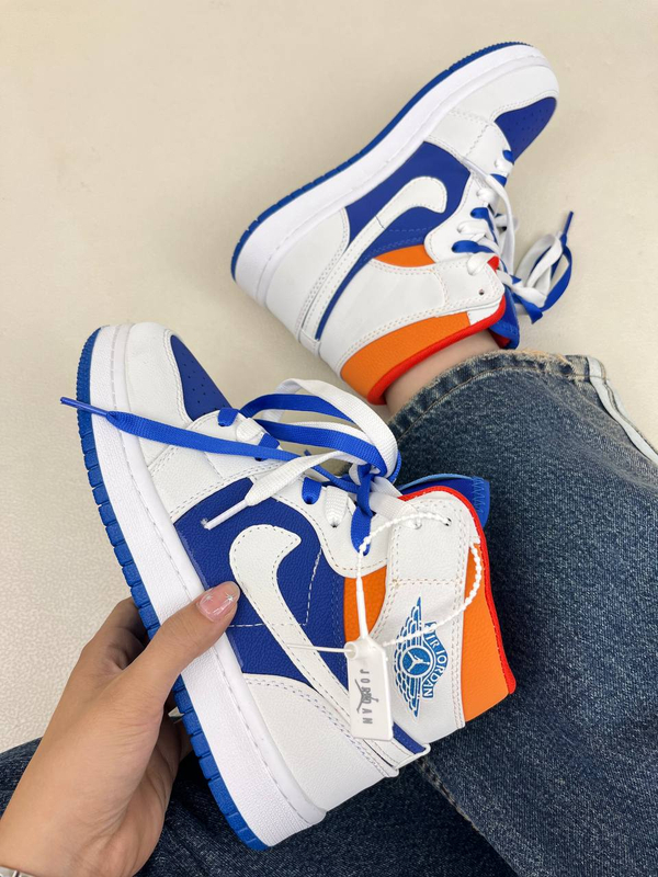 کتونی ساقدار زنانه ایر جردن 1 کینگ بلو  1 NIKE AIR JORDAN کد 912