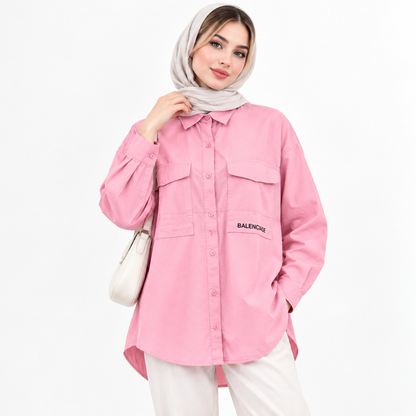 شومیز زنانه کتان وارداتی کد 355
