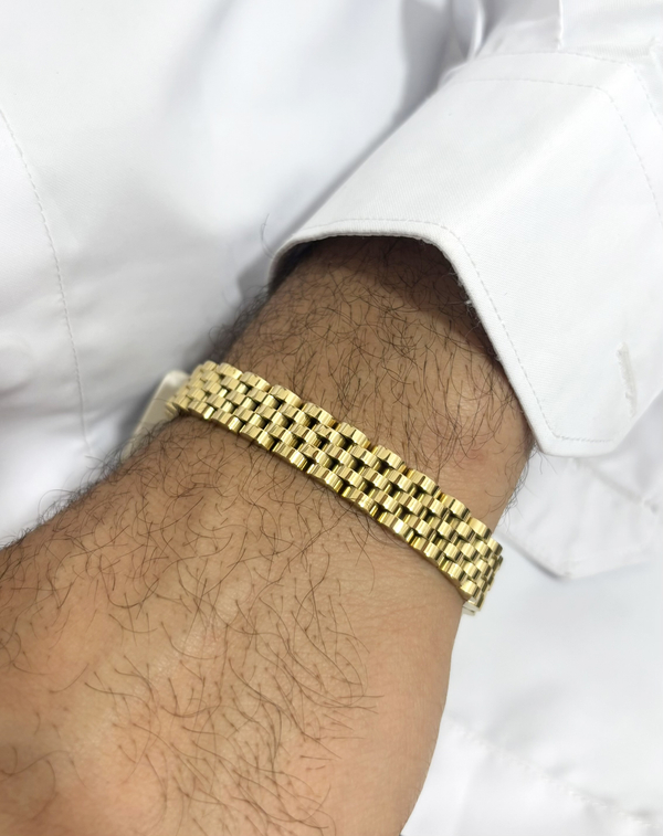 دستبند رولکس استیل پهن کد۶۲۴