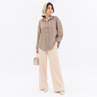 شومیز زنانه نخ کتان نگین دار وارداتی