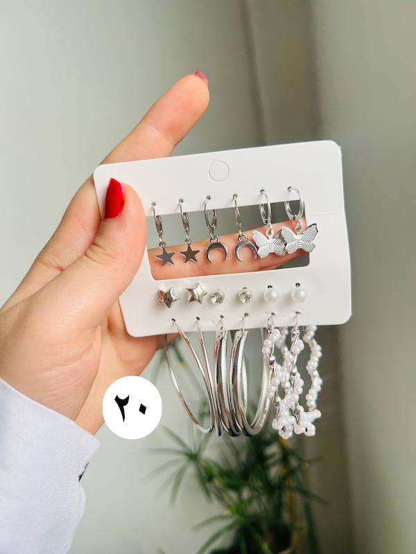 پک اقتصادی گوشواره مدل قلب