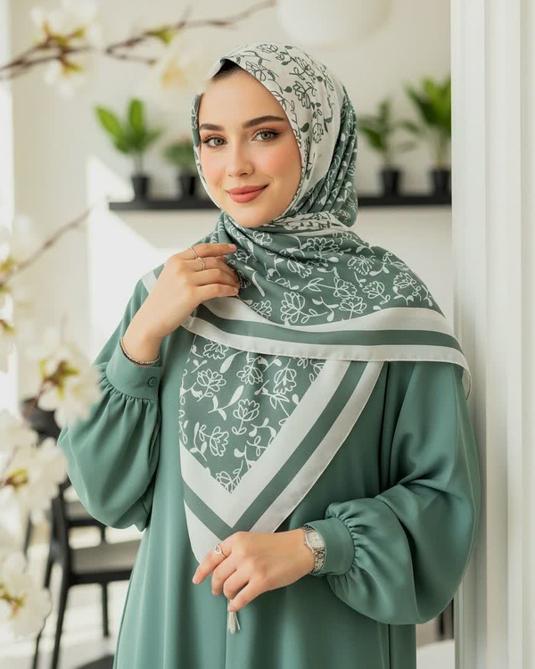 روسری نخی قواره 110 سانتیمتر