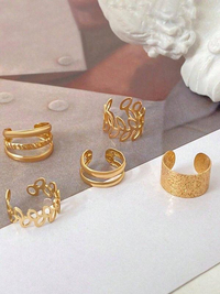 پک گوشواره دخترانه برنج مدل ایرکاف