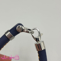 دستبند امگا رابر سرمه ای مردانه سایز لارج کیفیت مستر با دوخت نارنجی (طراحی جدید) کد 1350