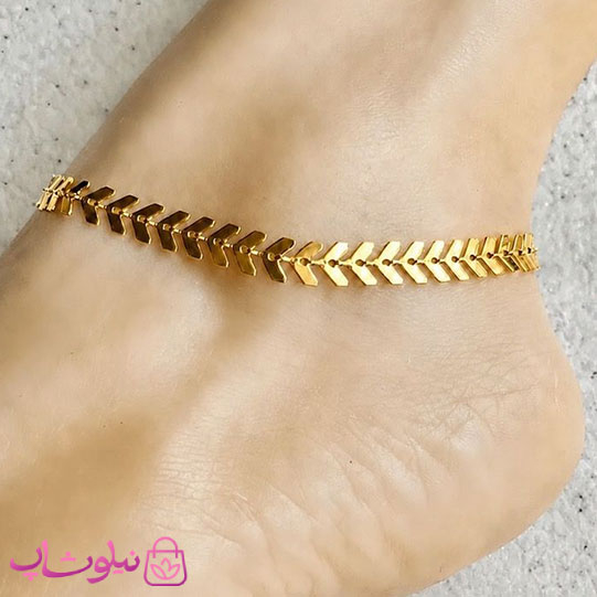 خرید پابند زنانه ysx مدل گندم طلایی رنگ