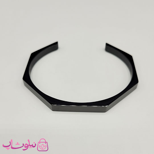 خرید  دستبند بنگل مردانه مدل سون مشکی رنگ 
