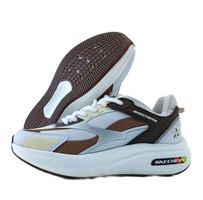 کفش اسپرت و روزمره مردانه برند اسکچرز Skechers مدل مانستر مشکی سفید قهوهای کد 382