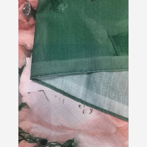 روسری نخ کاستوم طرح صبا قواره بزرگ 140x140 دور دوخت