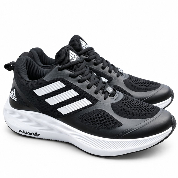 کفش اسپرت و رانینگ مردانه بزرگ‌پا برند آدیداس Adidas مدل شیلد مشکی