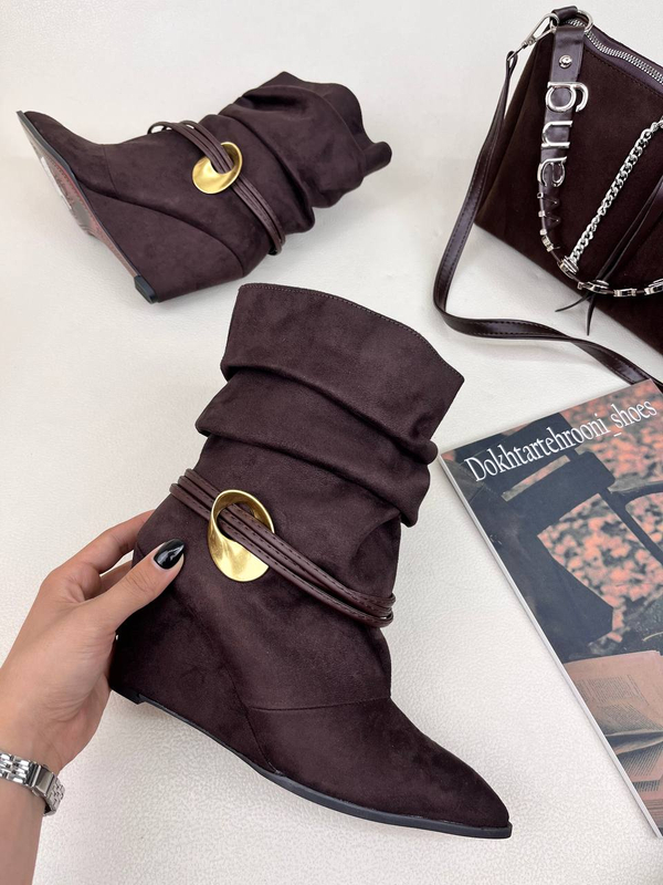 نیم بوت زنانه لژدار النگوی سوییت کد 1742