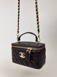 کیف زنانه باکسی دوختی آینه دار شنل  CHANEL کد 1670