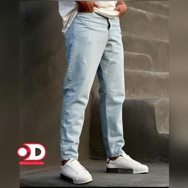 خرید شلوار بوی فرند آبی یخی مردانه cod 54321 
