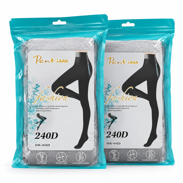 خرید جوراب شلواری تو کرکی زنانه پنتی مدل Fashion Natural - ضخامت 240D - رنگ طوسی روشن (ملانژ)
