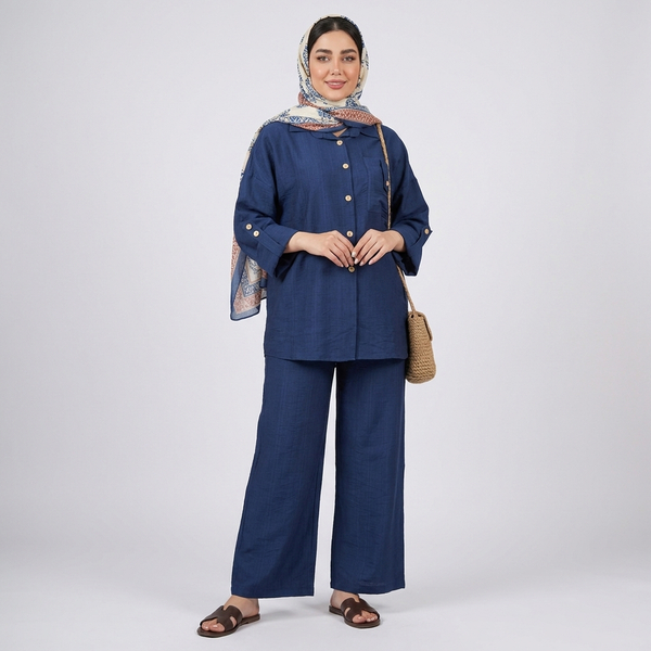 ست مانتو و شلوار زنانه جیب دار بابوس درسا کد 35