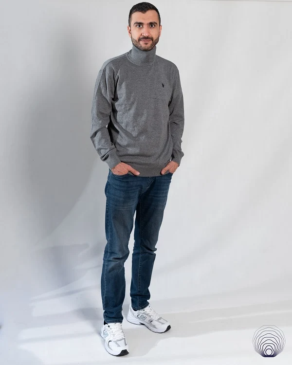 پلیور یقه اسکی مردانه U.S.Polo Assn – دو رنگ کاربردی