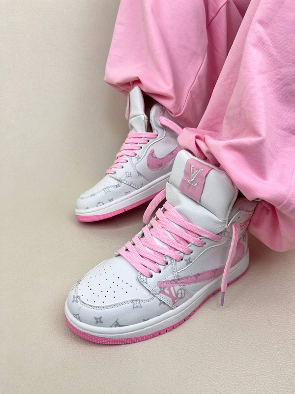 کتانی ونس ساقدار زنانه تراویس طرح لوی ویتون NIKE کد 1638