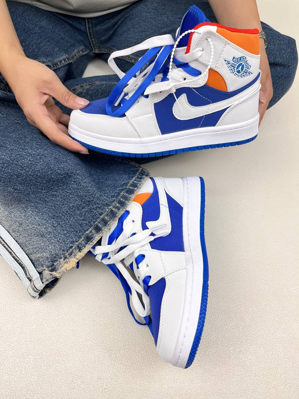 کتونی ساقدار زنانه ایر جردن 1 کینگ بلو  1 NIKE AIR JORDAN کد 912