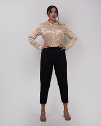 شومیز زنانه ساتن طرح دار