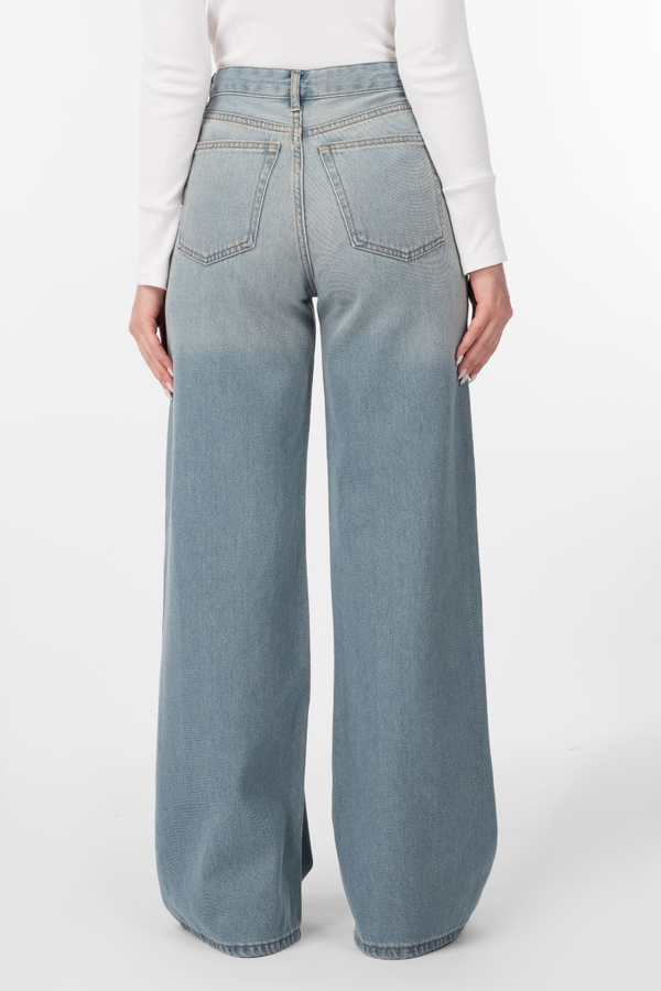 شلوار جین زنانه بگی طوسی آبی روشن رویال جک پات Royal Jackpot