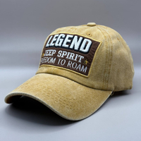 کلاه کپ جین زرد بیسبالی مدل LEGEND