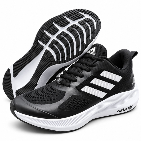 کفش اسپرت و رانینگ مردانه بزرگ‌پا برند آدیداس Adidas مدل شیلد مشکی