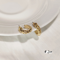گوشواره های حلقه ای طلایی
