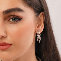 خرید گوشواره زنانه میخی نگین دار ژوپینگ 