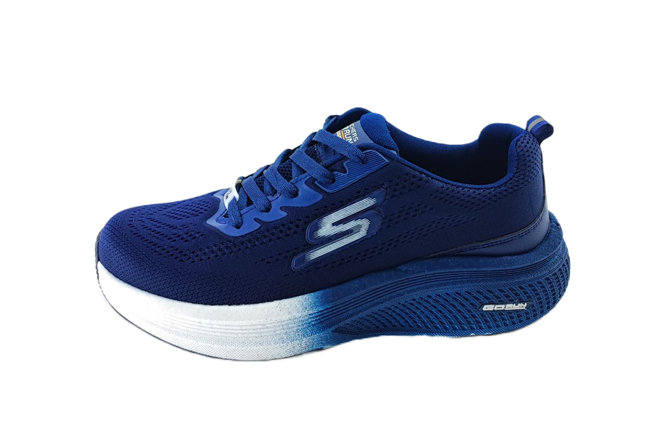 کفش اسپرت مردانه بزرگ‌پا تمام وارداتی برند اسکچرز skechers سرمه‌ای