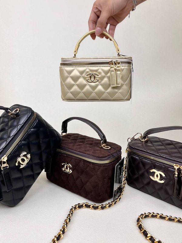 کیف زنانه باکسی دوختی آینه دار شنل  CHANEL کد 1670