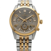 خرید ساعت مچی زنانه رومانسون استیل طلایی صفحه طوسی موتور میوتا ژاپن کرنوگراف تقویمدار 
