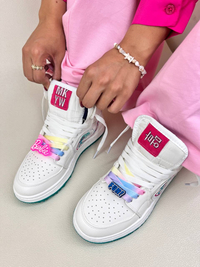 خرید کتونی ونس زنانه ساقدار باربی ایر جردن وان air jordan 1 sample barbie