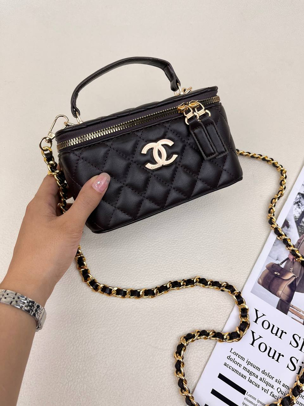 کیف زنانه باکسی دوختی آینه دار شنل  CHANEL کد 1670