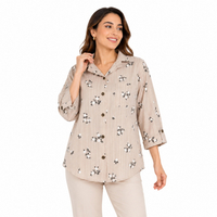شومیز زنانه گل گچی شکوفه کد 254
