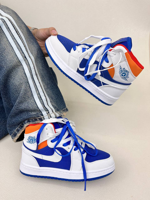 کتونی ساقدار زنانه ایر جردن 1 کینگ بلو  1 NIKE AIR JORDAN کد 912
