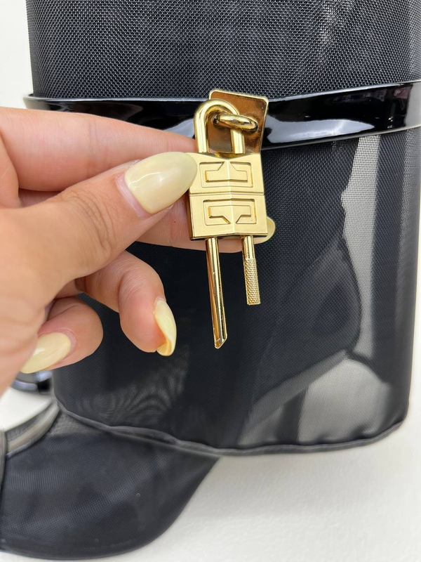 کفش پاشنه دار زنانه صندل جلو باز توری 10 سانتی ژیوانشی GIVENCHY کد 1620