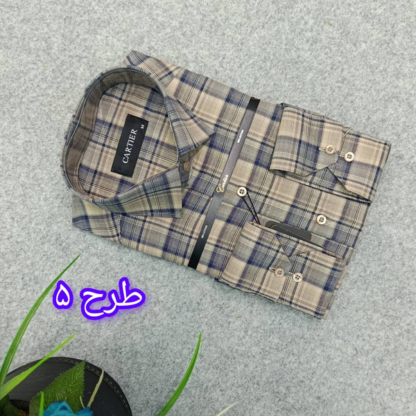 پیراهن مردانه چهارخونه استین بلند سایز M تا 2XL | پیراهن کلاسیک مردانه چهارخانه در 6 طرح | پیراهن مردانه رسمی چهارخونه AA6