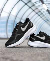 کفش اسپرت و رانینگ مردانه برند نایکی nike مدل شیلد مشکی کد 252