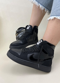 کتونی ساقدار زنانه ایر نایک جردن وان NIKE jordan 1 کد 912
