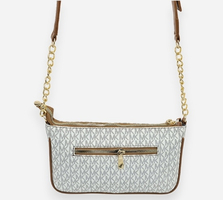 کیف دخترانه دوشی  مایکل کورس چرم سفید Michael Kors