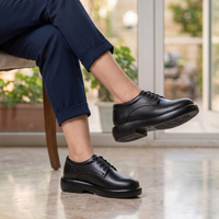 کفش چرم زنانه مدل تیارا بندی